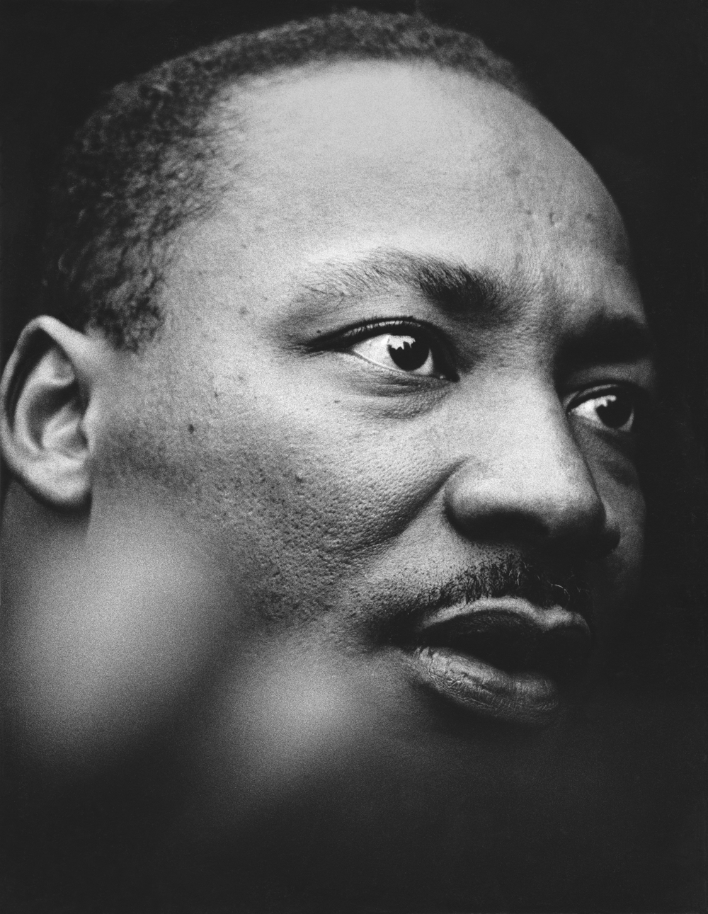  Martin Luther King Jr. outside the UN building delivering a speech&nbsp;denouncing&nbsp;the Vietnam War. We can see the UN building reflected in his eyes.&nbsp; April 15, 1967  © Jean-Pierre Laffont 