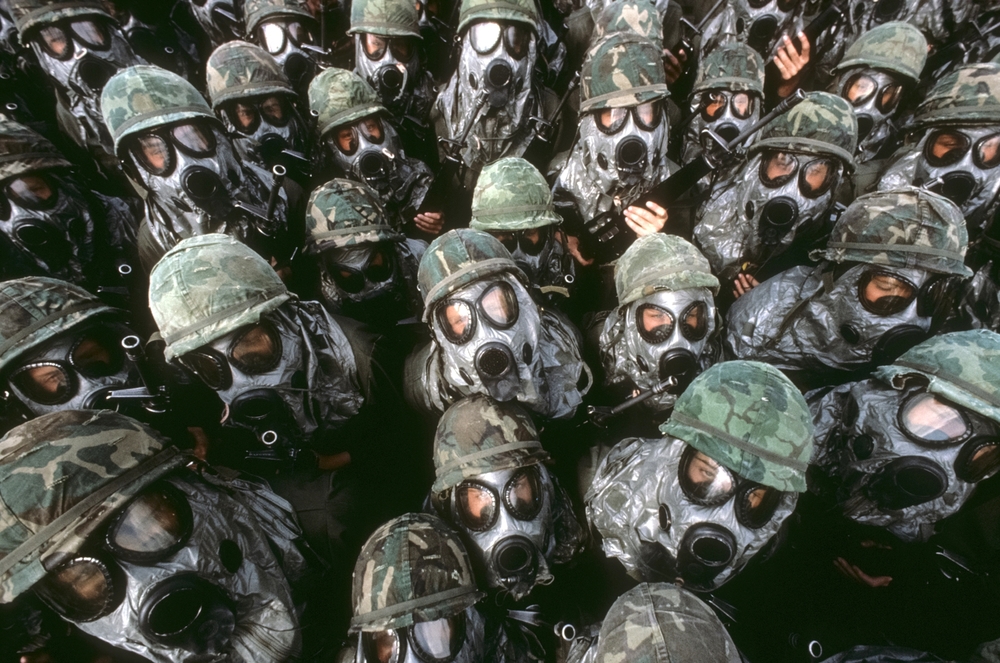  Women's basic training against atomic radiation at  Fort Dix, NJ. May, 1980 &nbsp;© Jean-Pierre Laffont 