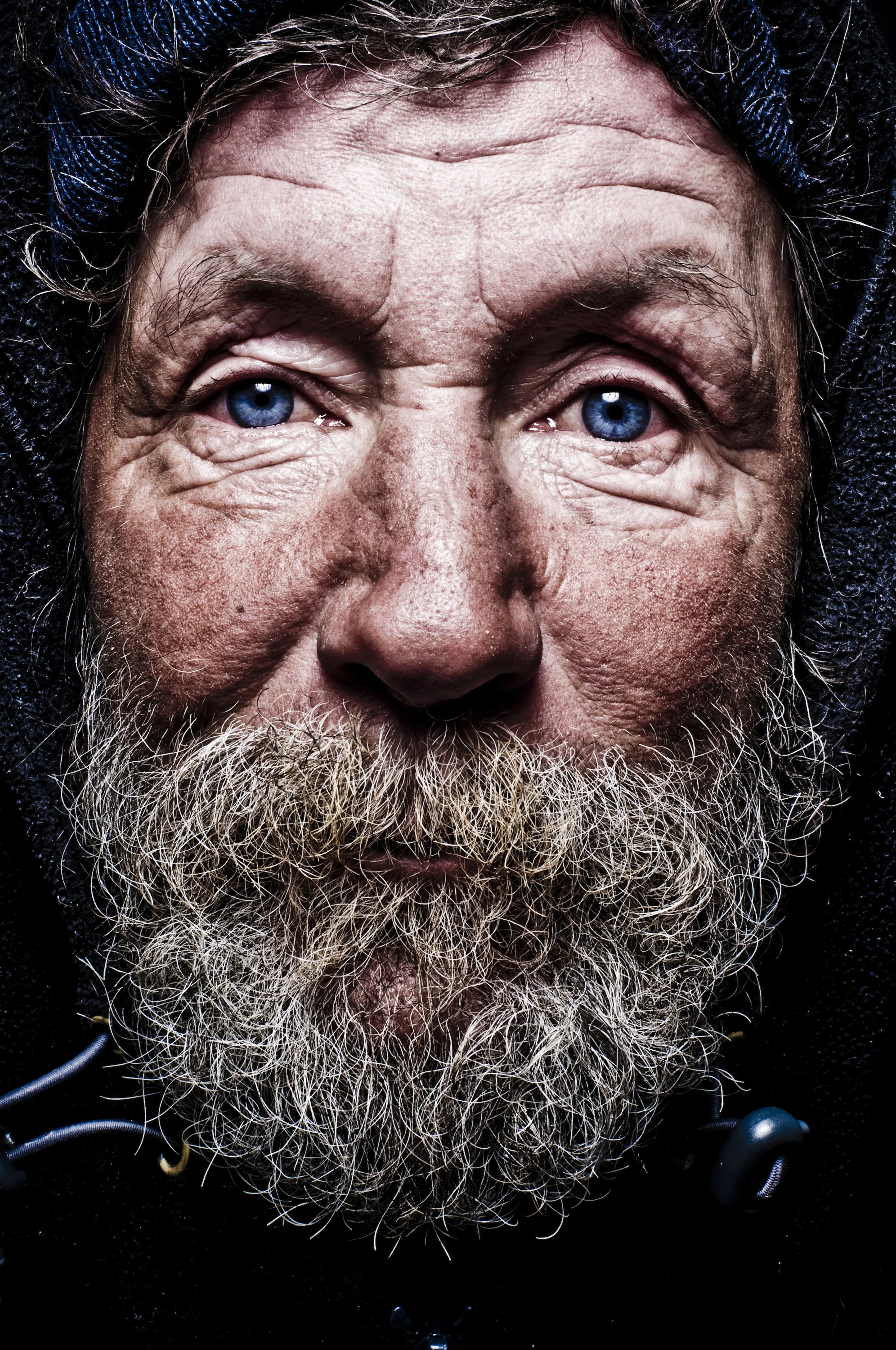 Portrait of a homeless man in Colorado © Rob Hammer