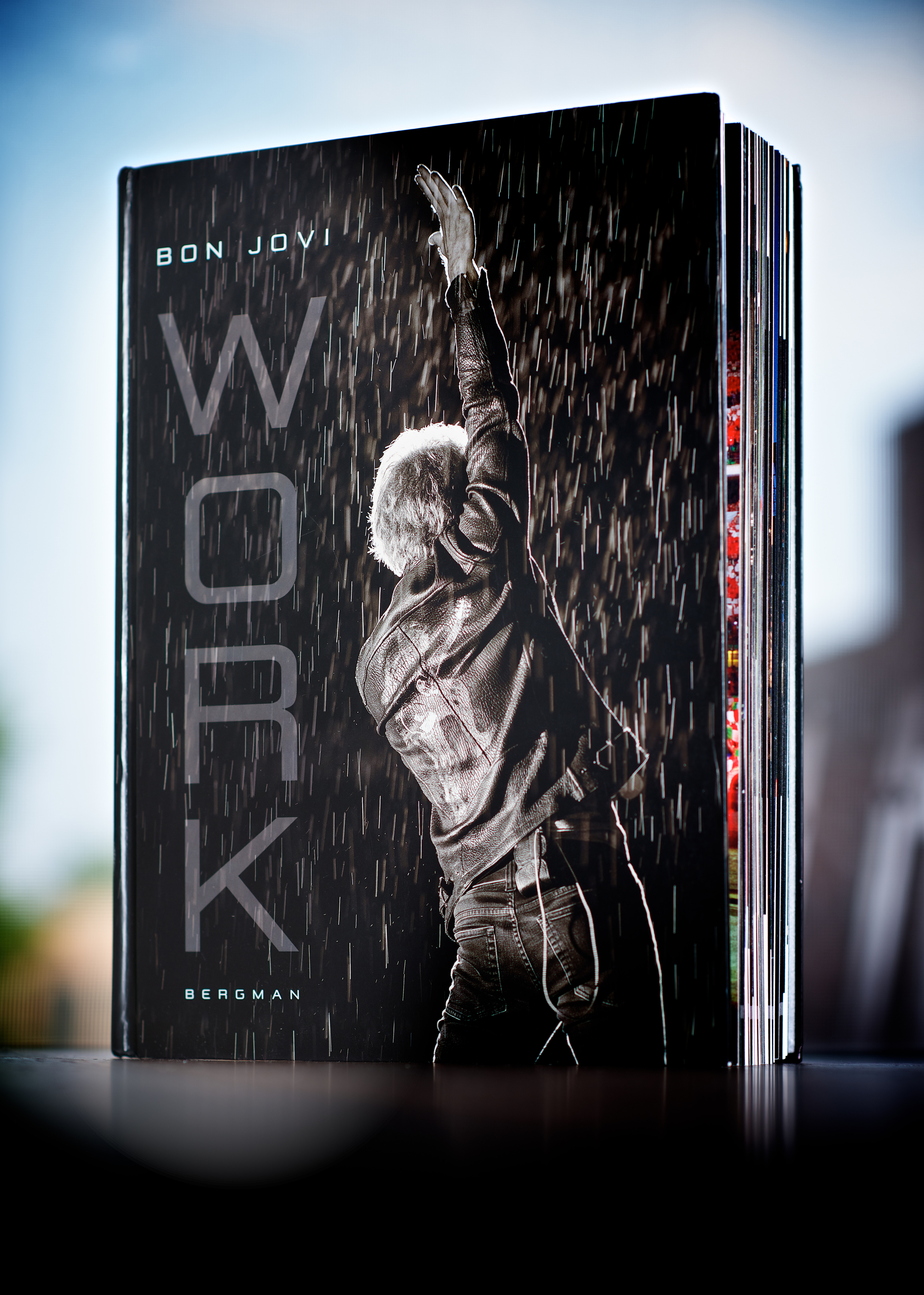 Bergman's new Jon Bon Jovi book, "Work." © David Bergman
