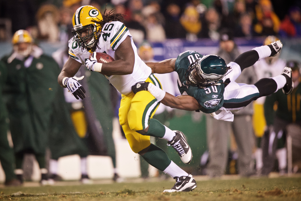   The Green Bay Packers defeat the Philadelphia Eagles 21-16 in a wild-card playoff game at Lincoln Financial Field in Philadelphia. January 9, 2011.&nbsp;© David Bergman  