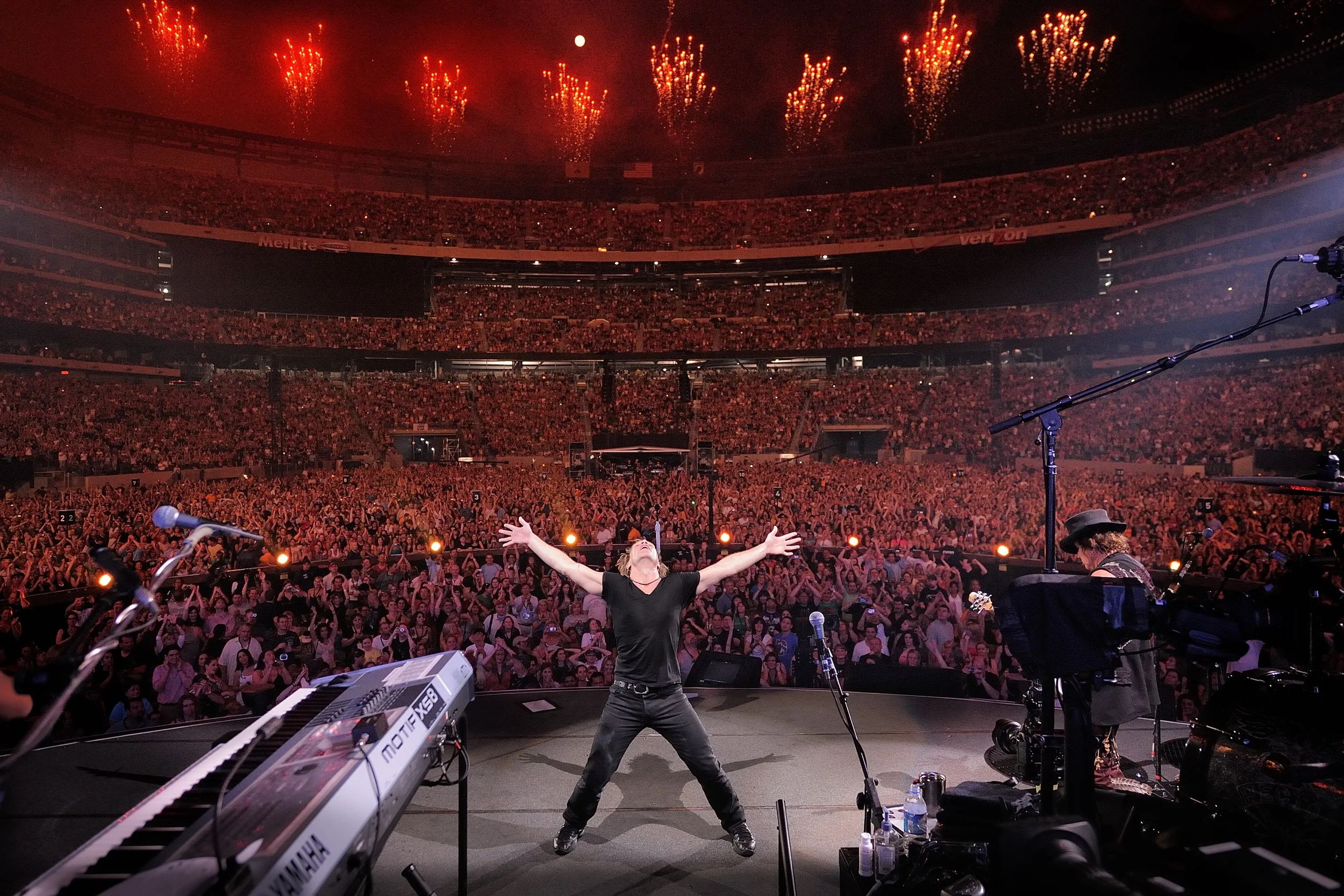 Jon Bon Jovi opens the New Meadowlands Stadium with their show in East Rutherford. May 26, 2010 © David Bergman