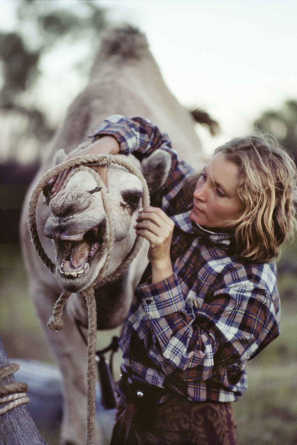   Robyn Davidson on her original journey.   © Rick Smolan/Against All Odds Productions  