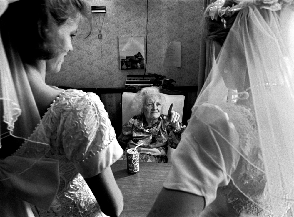  This was not a lesbian wedding, but two sisters having a double wedding. Before the ceremony they went to visit their grandma in a nursing home. It was kinda like an inspection. I like capturing these moments in life.&nbsp;© Nancy Andrews/The Washin