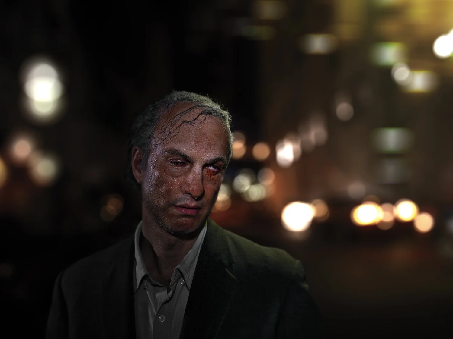From “Maybe” which became the documentary “The Many Sad Fates of Mr. Toledano.” Dead Drunk Phil. © Phillip Toledano