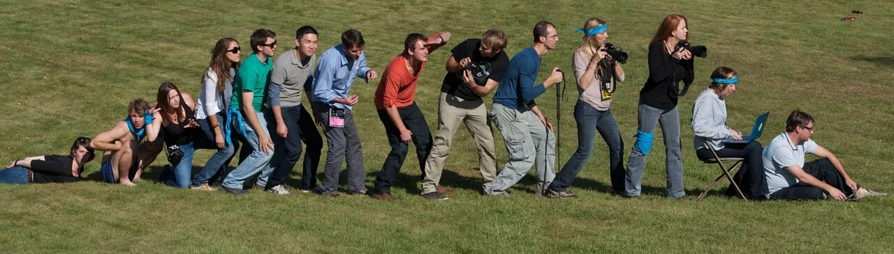 Mary F. Calvert (3rd from right) and Team Turquoise at the Eddie Adams Workshop. Photo: Courtesy Eddie Adams Workshop