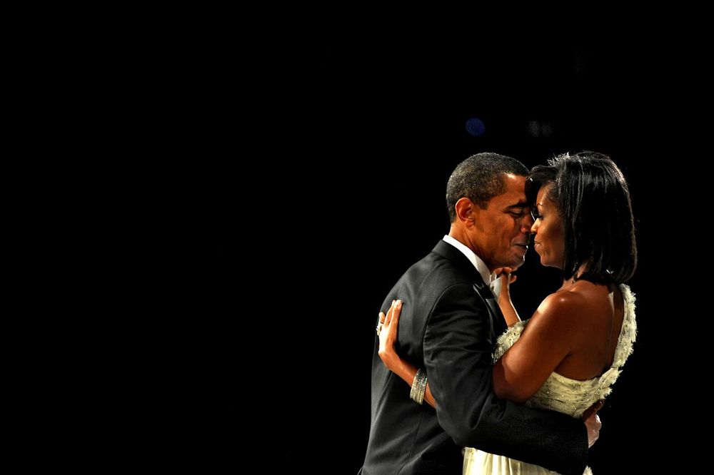   President Barack Obama and First Lady Michelle Obama attend the Neighborhood Inaugural Ball at the Washington Convention Center in Washington DC.   © Mary F. Calvert/ ZUMAPRESS.com   