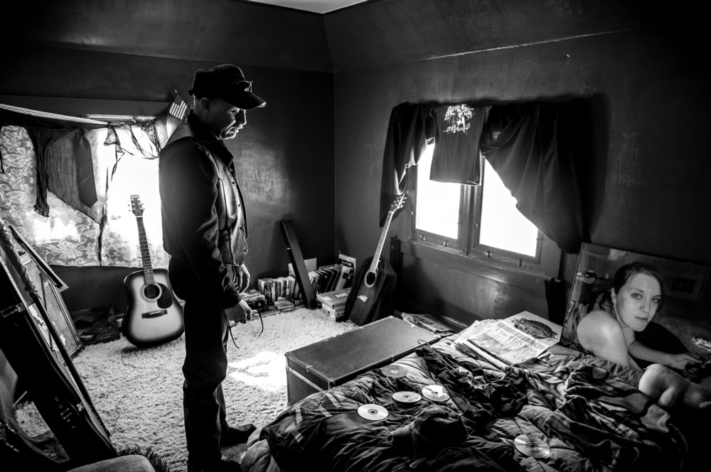   The War Within:&nbsp;Gary Noling stands in his daughter Carrie's bedroom on the anniversary of her suicide. Carrie Goodwin suffered severe retaliation after reporting her rape to her US Marine commanders. Five days after she was sent home with a ba