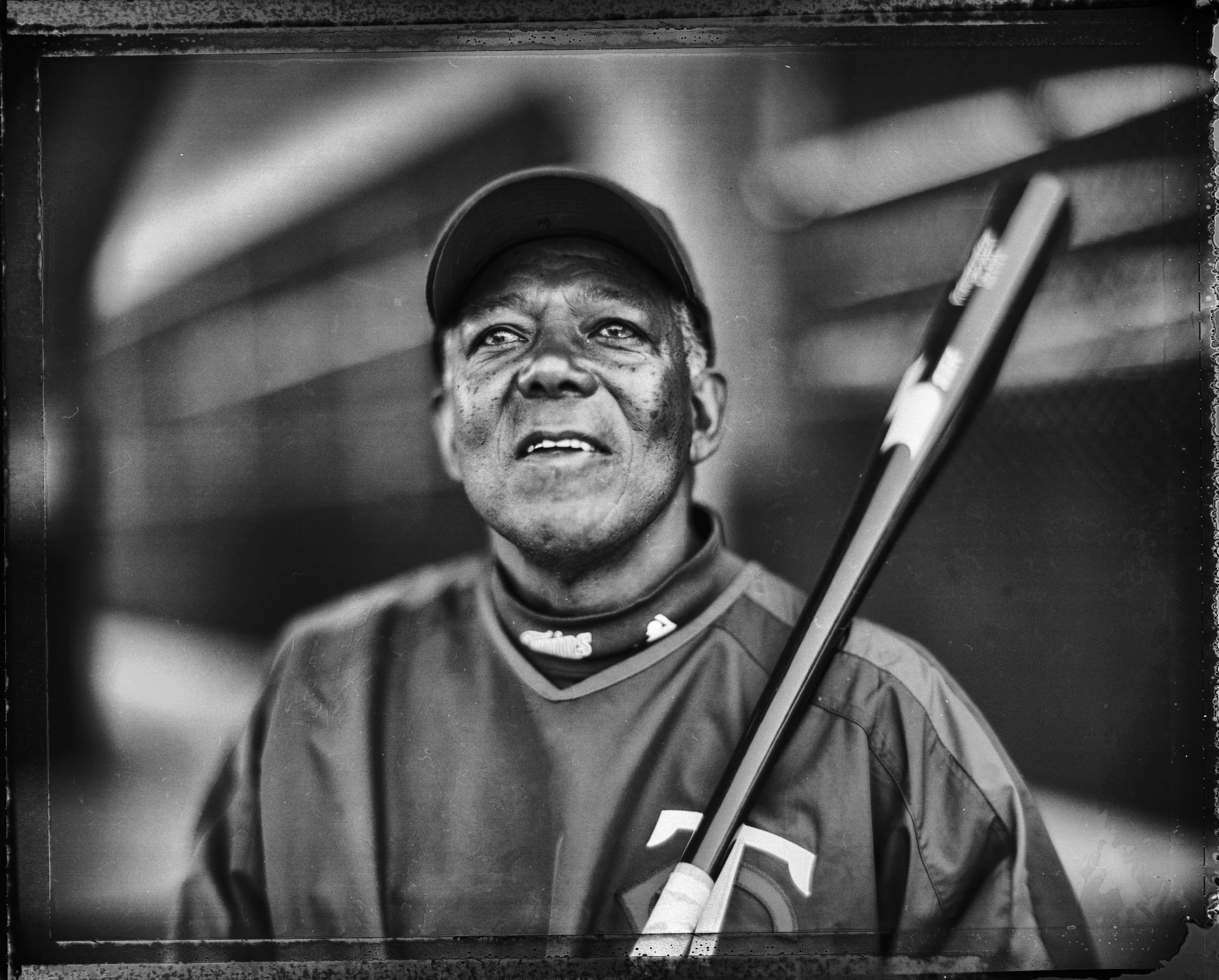 Future Hall of Famer Tony Oliva, Spring Training, 2005, shot with the Speed Graphic. © 2015 David Burnett/Contact Press Images
