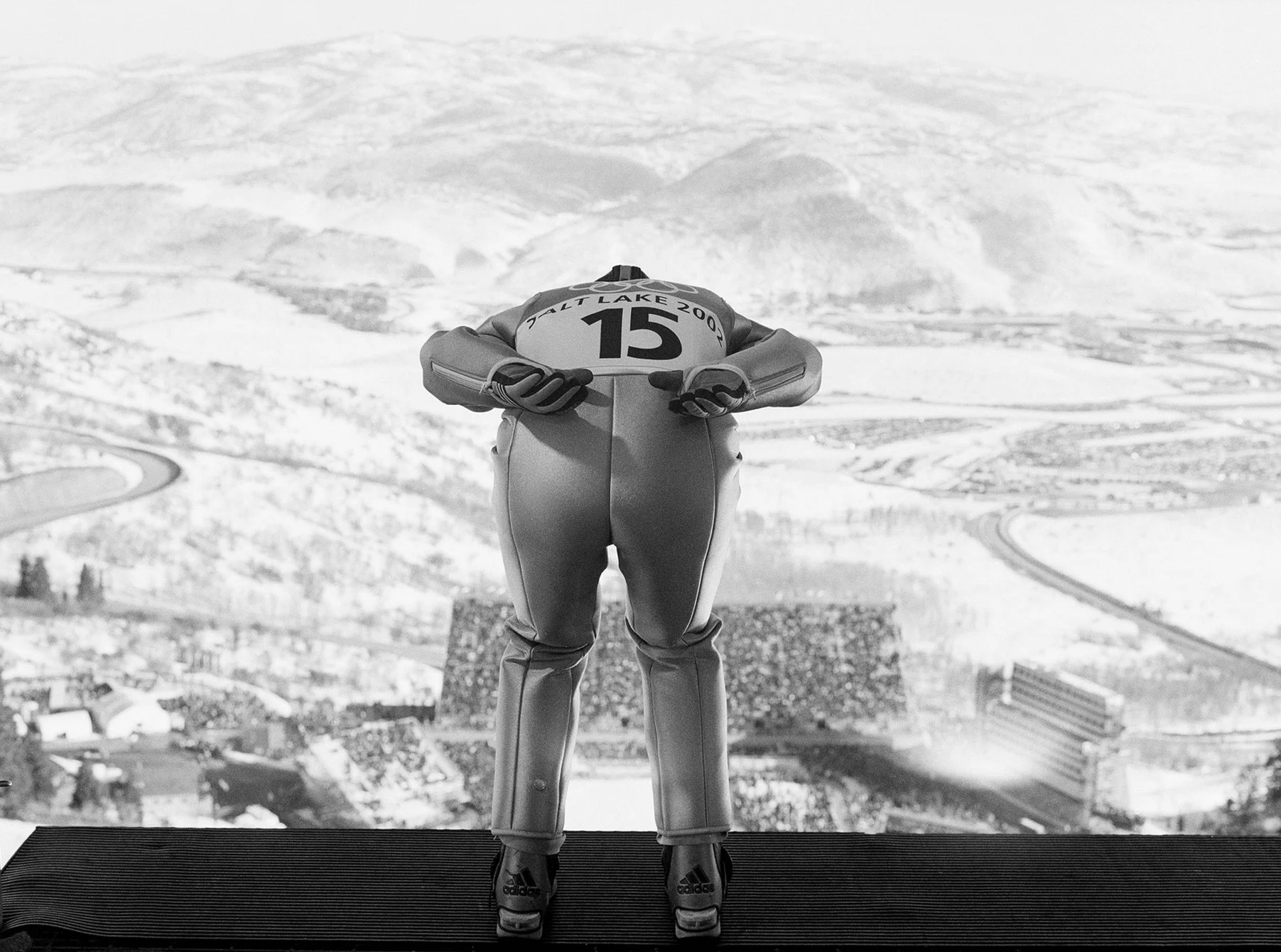Men's 120k Ski Jump, Winter Olympics, Park City, Utah, February 2002. © 2015 David Burnett/Contact Press Images