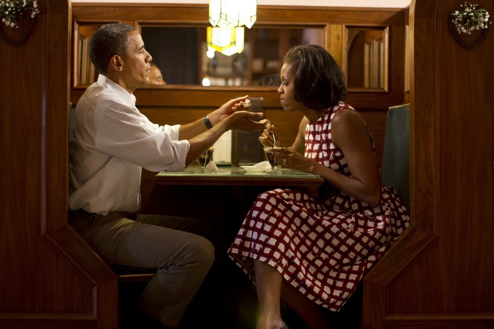  The First Couple shares a First Sundae, Iowa 2012. © 2015 David Burnett/Contact Press Images 