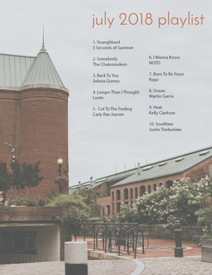 july 2018 playlist.