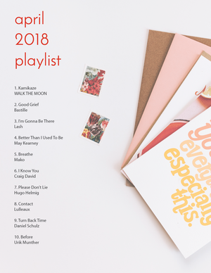 april 2018 playlist.