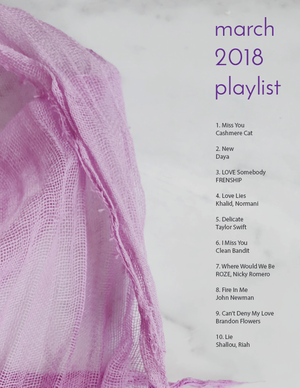 march 2018 playlist.