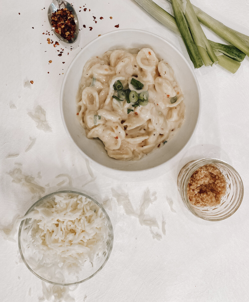 Creamy Garlic Green Onion Pasta