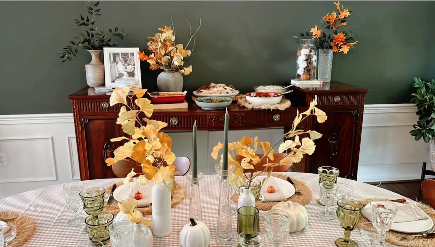 Last Minute Thanksgiving Tablescape Decor