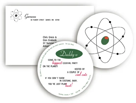 Invitation for lounge-themed event