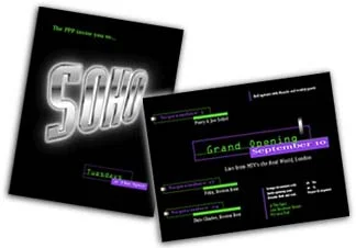 Promotional flyer for night club event