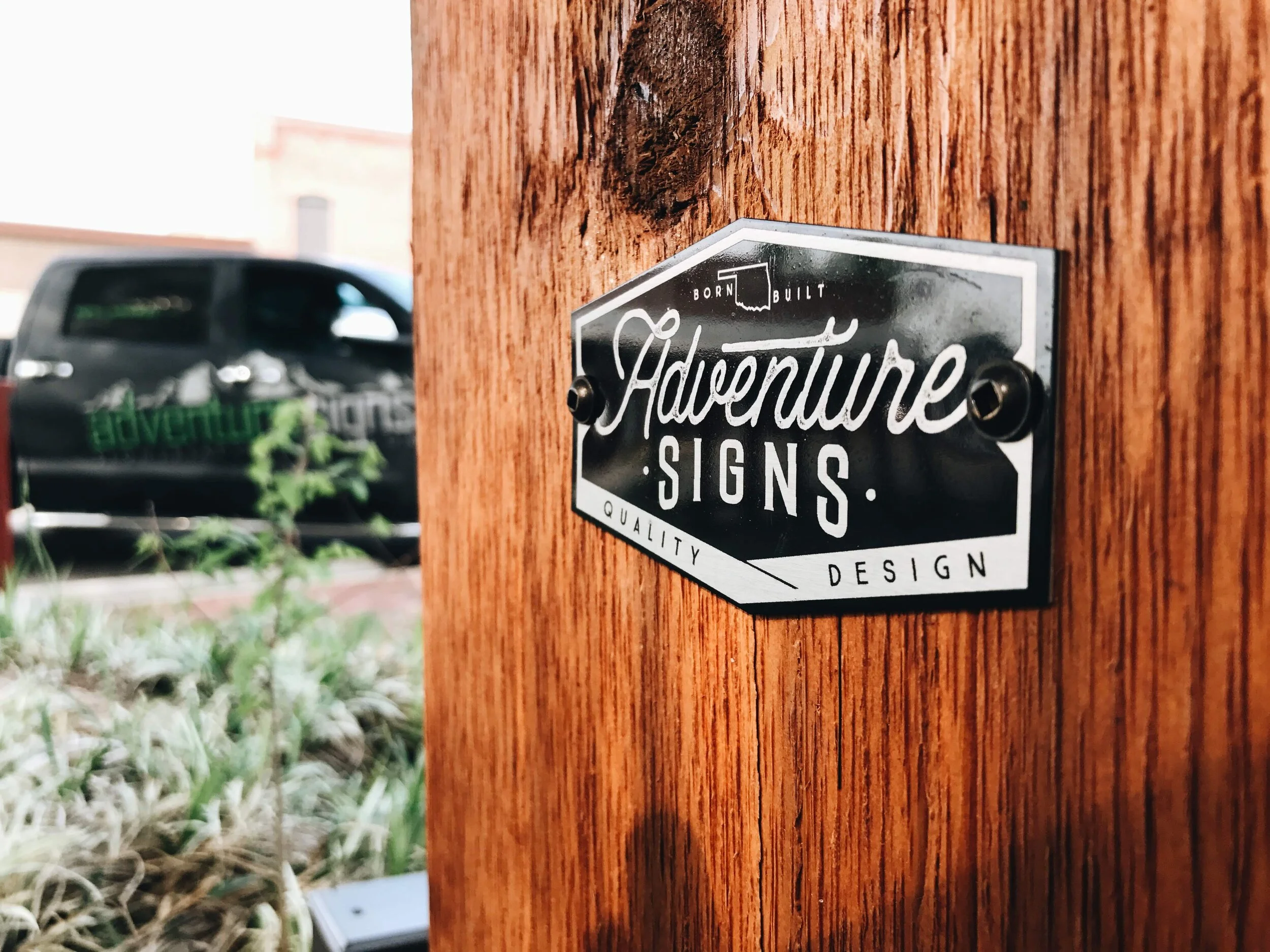 Adventure Signs Post Tag
