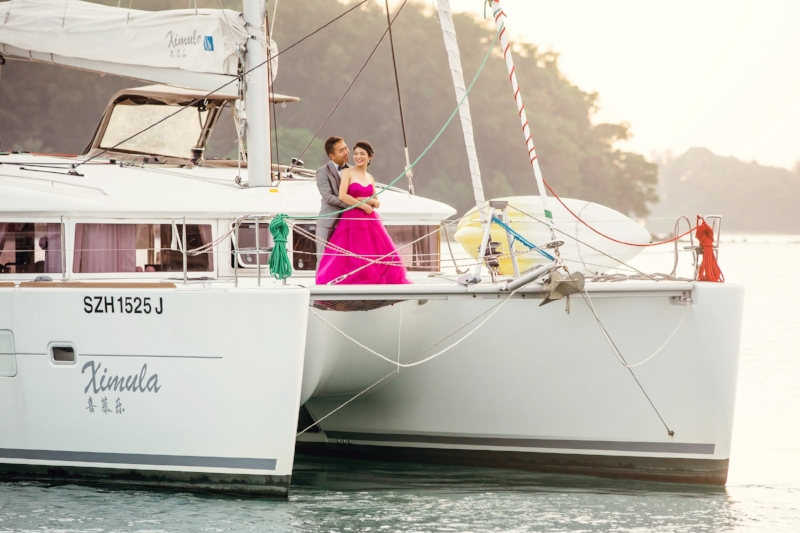 yacht rental singapore photoshoot