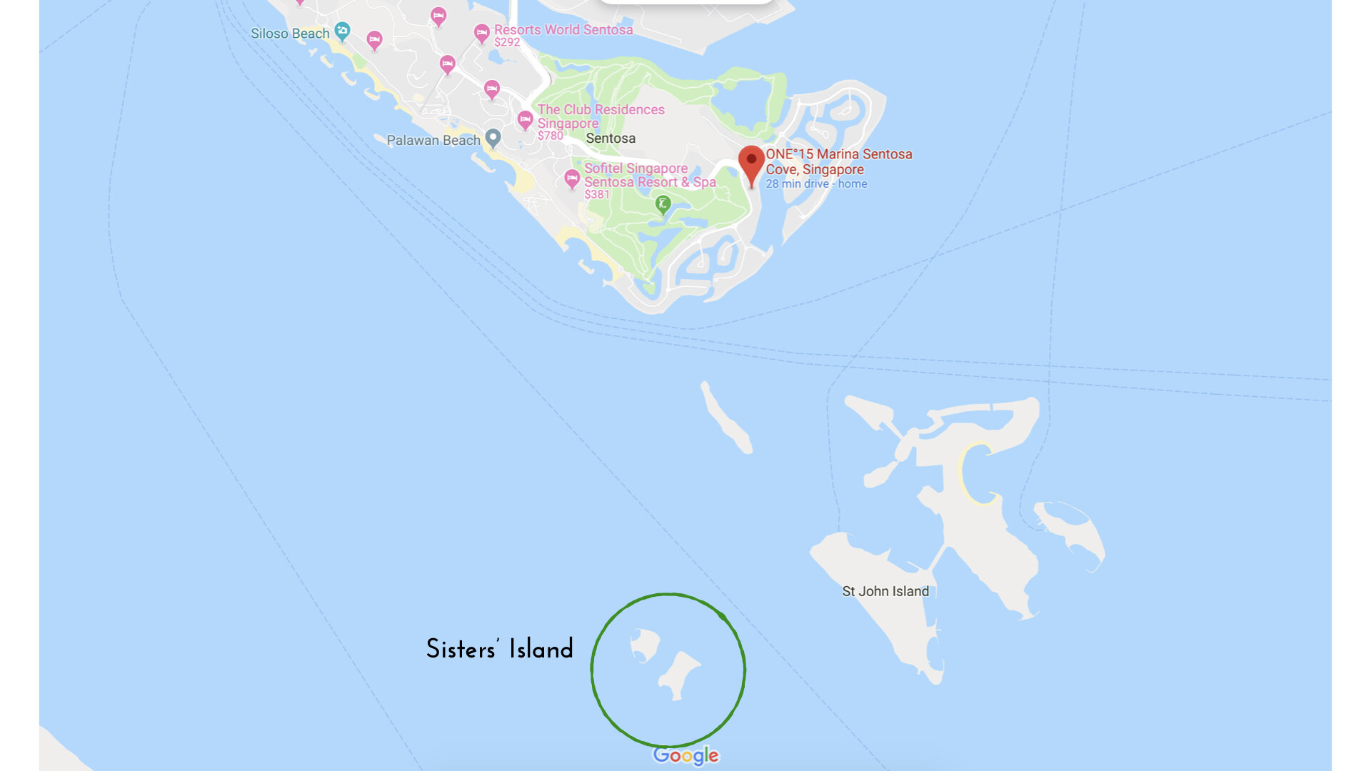 Stopover at Sisters’ Islands for immigration.