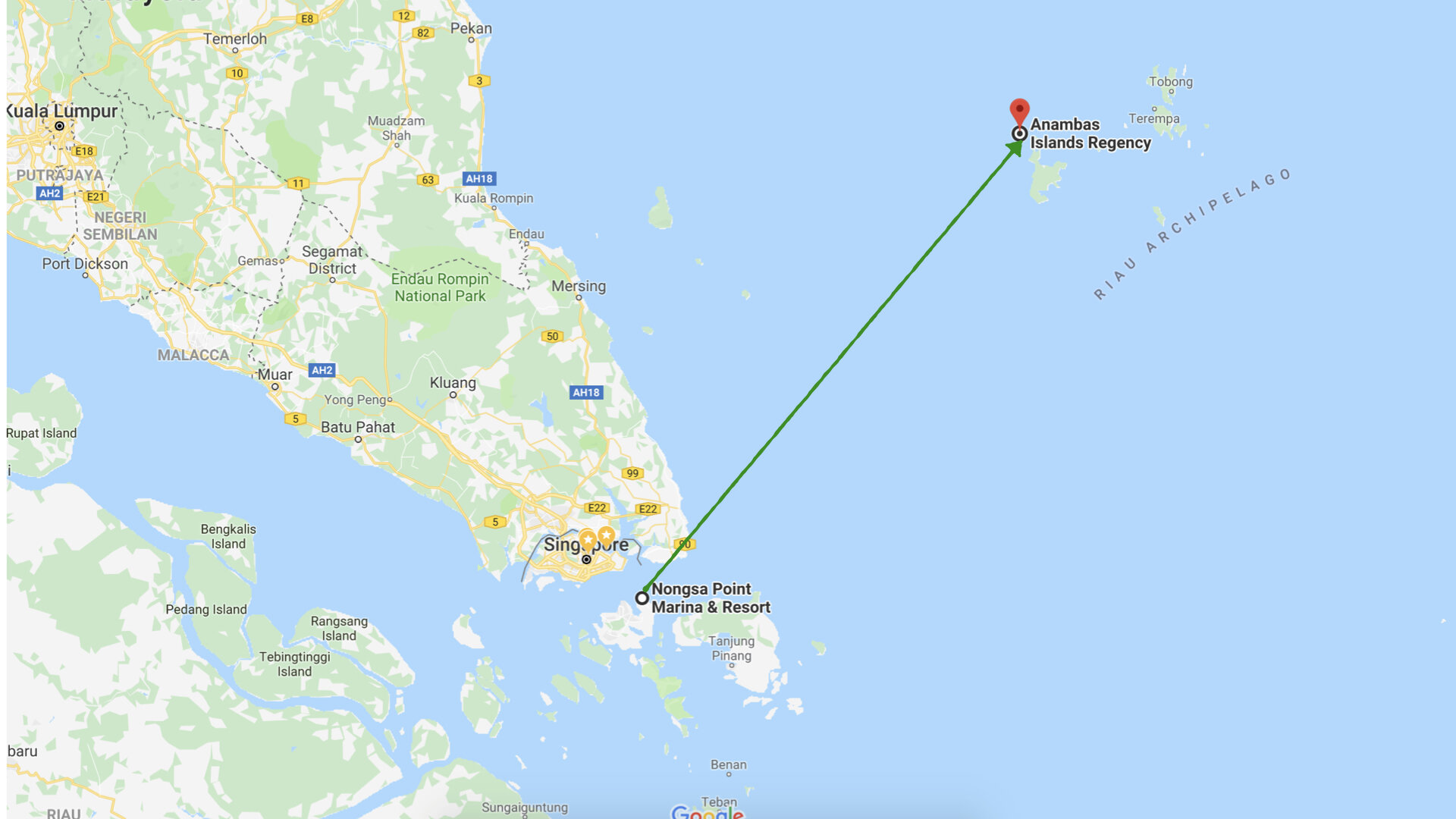 Off we go! Nongsa Point Marina & Resort > Anambas Islands