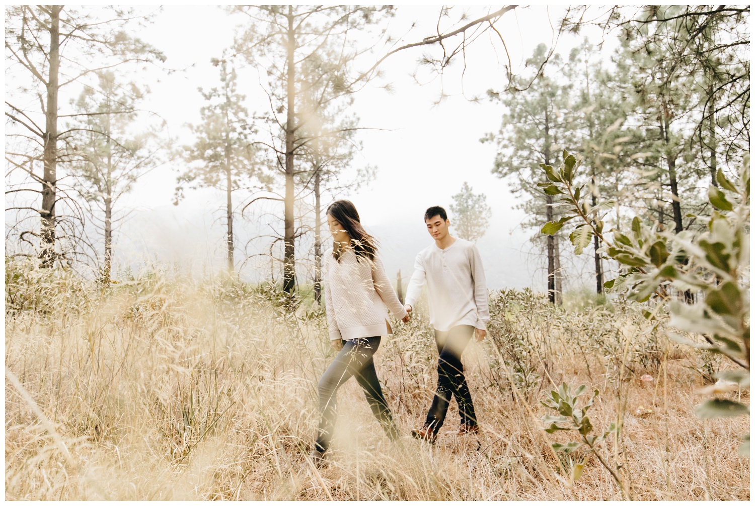 Los Angeles Forest Warm and Artistic Engagement Session-9080.jpg