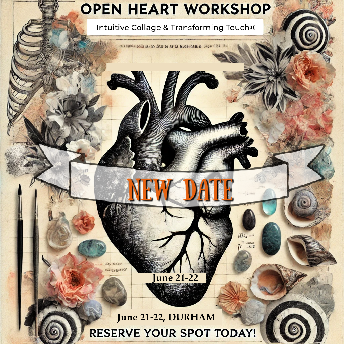 New Date Announced! Open Heart Workshop; Art & Healing for Inner Renewal
