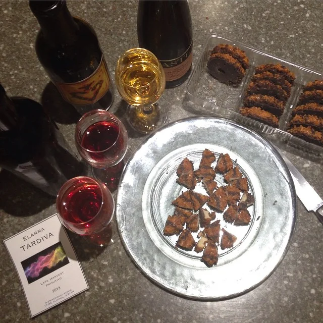 &quot;Can't be too careful&quot; - Dad, ie let's do an elaborate Schwager-style data gathering for pairing the Samoas with a late harvest before eating way too many of them... Castle 2006 Mendocino late harvest is winning, RS 13.3 vs 9 and 6ish and a