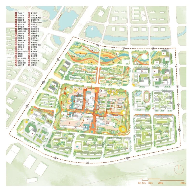 慢游记 营新城——合肥市十五里河金寨路东部地块城市设计