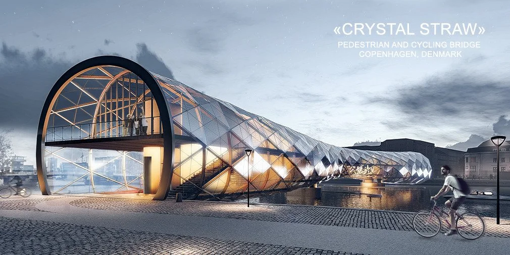 哥本哈根历史中心的步行和自行车桥（Pedestrian and cycling bridge in the historic core of Copenhage） 01.jpg