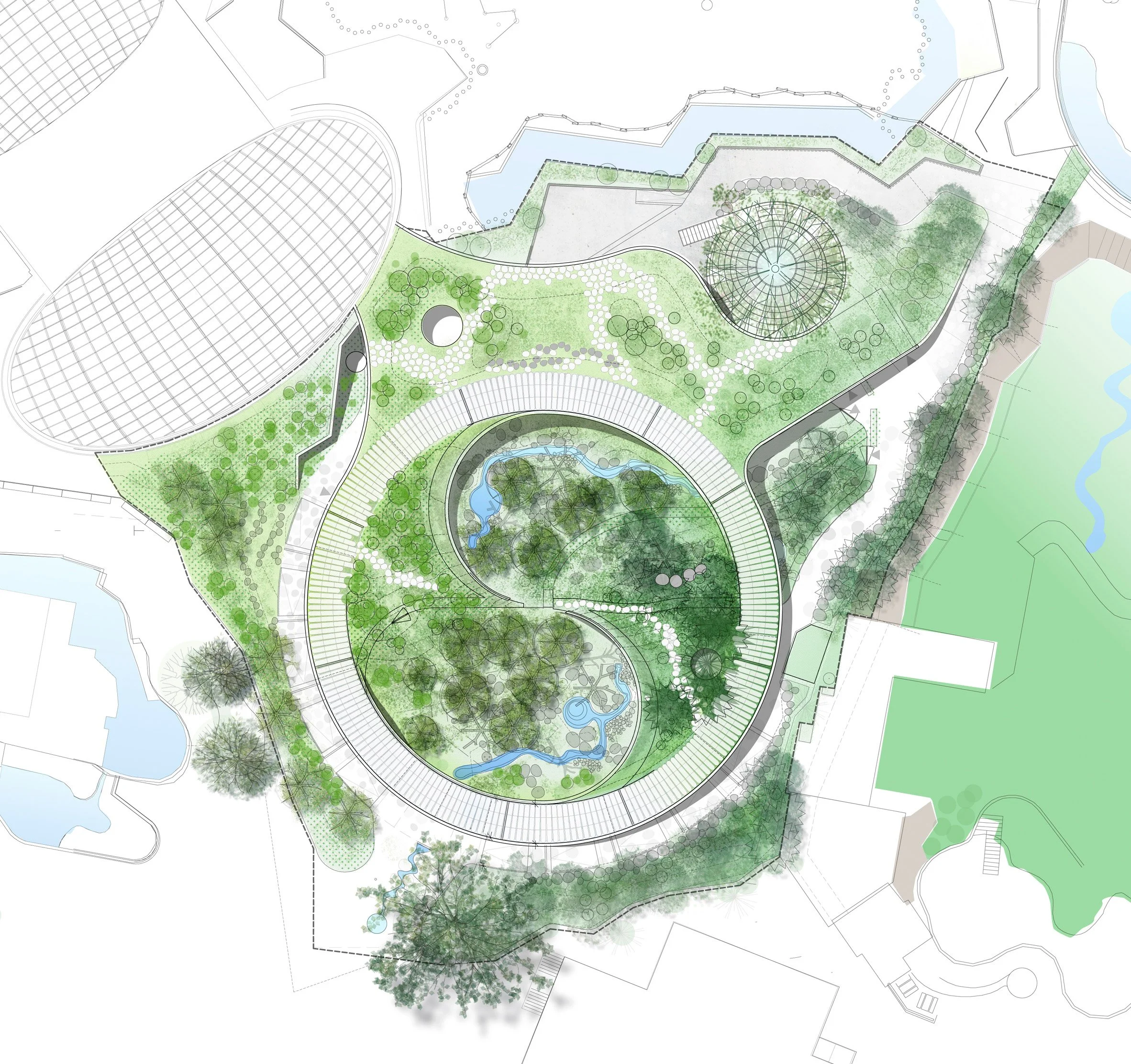 哥本哈根动物园阴阳熊猫馆（Panda House Observation Center）