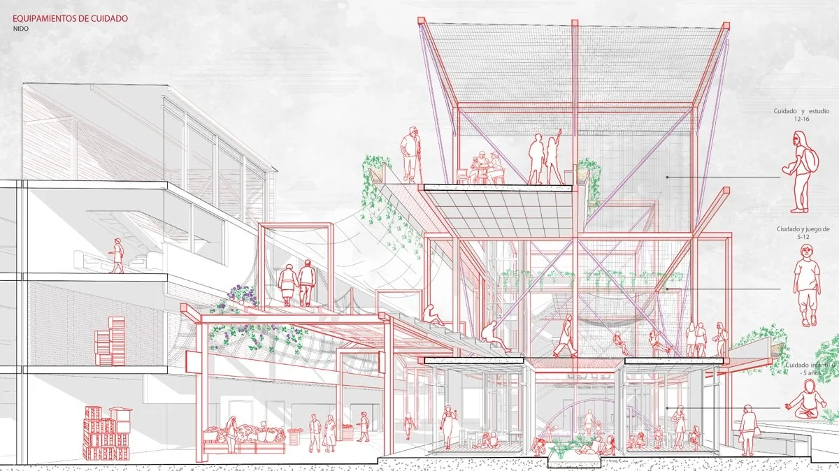 从市场到社区空中廊道：利马北部“照护型街区”的建筑实验