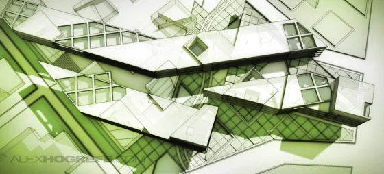 SketchUp 用 Photoshop 出效果图:快速渲染无需渲染引擎