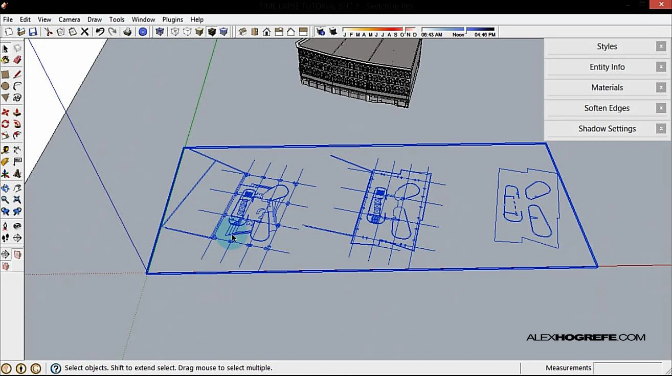 SketchUp 建模过程