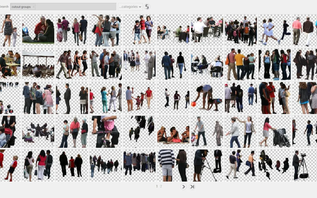 最爱的建筑人物配景和材质资源