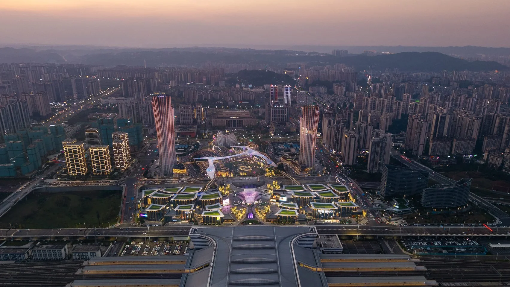 竹林启发的城市设计｜宜宾无车城市新区