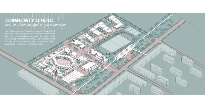 新型城镇化背景下的社区型中学建设（COMMUNITY SCOOL ——new type of campus based on mew urbanization）
