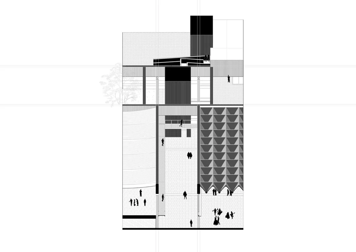 公民艺术中心：基础设施作为新钦博特区巩固的推动器（Centro Cívico Artístico - Infraestructura como dispositivo para la consolidación del distrito de Nuevo Chimbote）