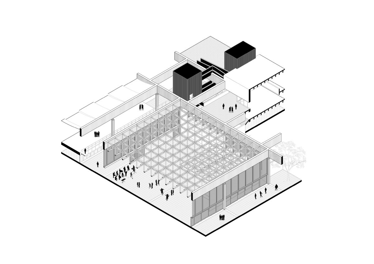 公民艺术中心：基础设施作为新钦博特区巩固的推动器（Centro Cívico Artístico - Infraestructura como dispositivo para la consolidación del distrito de Nuevo Chimbote）