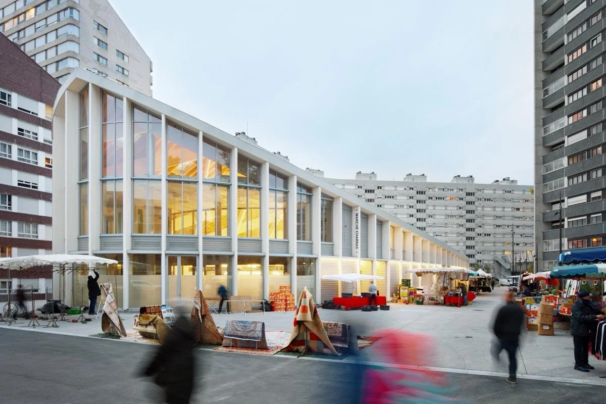 市场厅、公共停车场与步行道（Market hall, public car park and promenade）