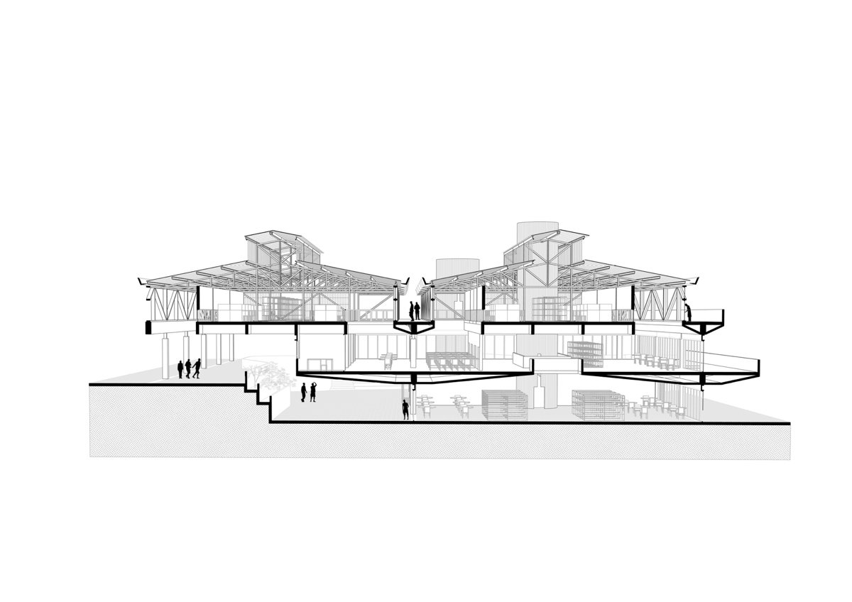 公民艺术中心：基础设施作为新钦博特区巩固的推动器（Centro Cívico Artístico - Infraestructura como dispositivo para la consolidación del distrito de Nuevo Chimbote）