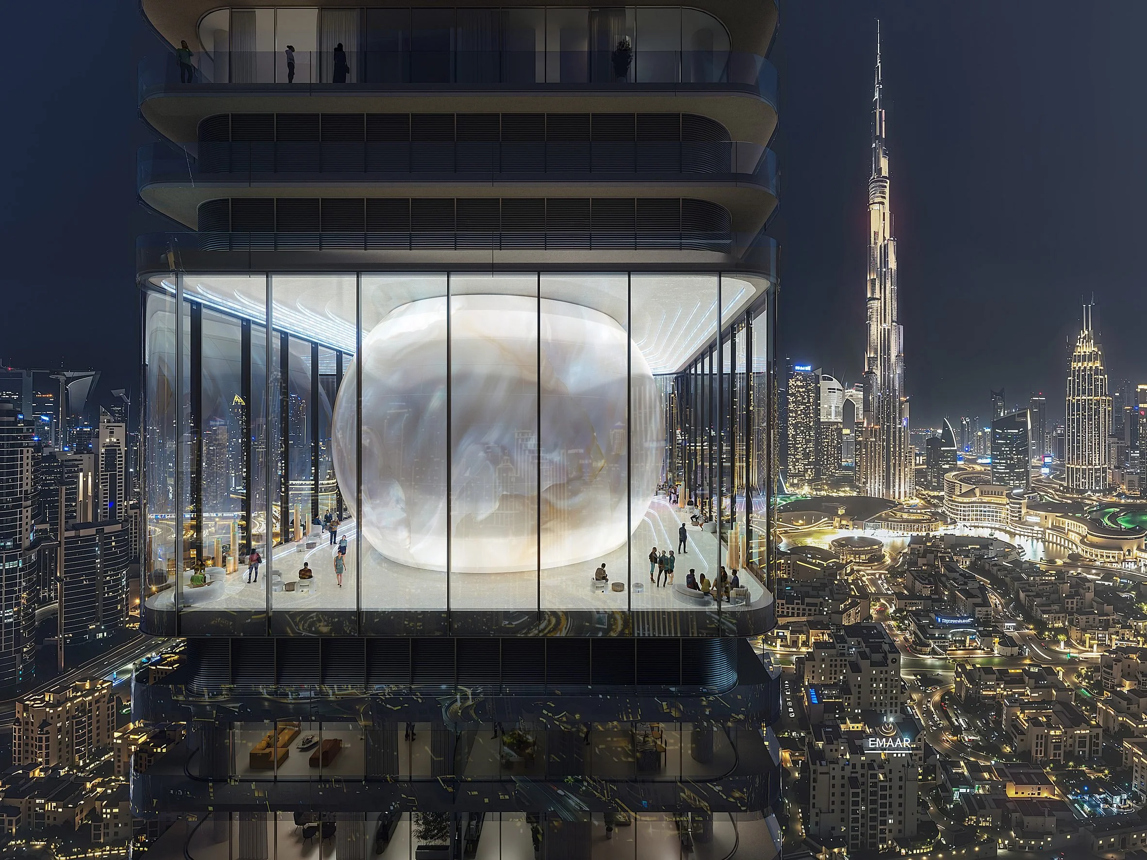Inaura 摩天楼：MVRDV 如何用一颗巨型“珍珠”重塑迪拜天际线新地标