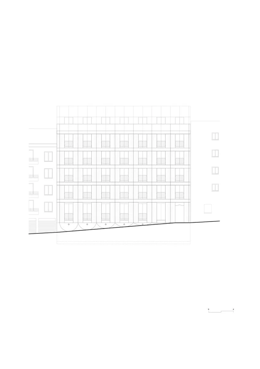 16套社会住宅单元（16 social housing units）