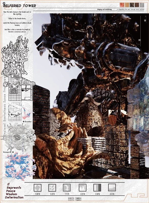 遺覺之廟——以大稻埕氛圍六感及參數形態重構之信仰空間