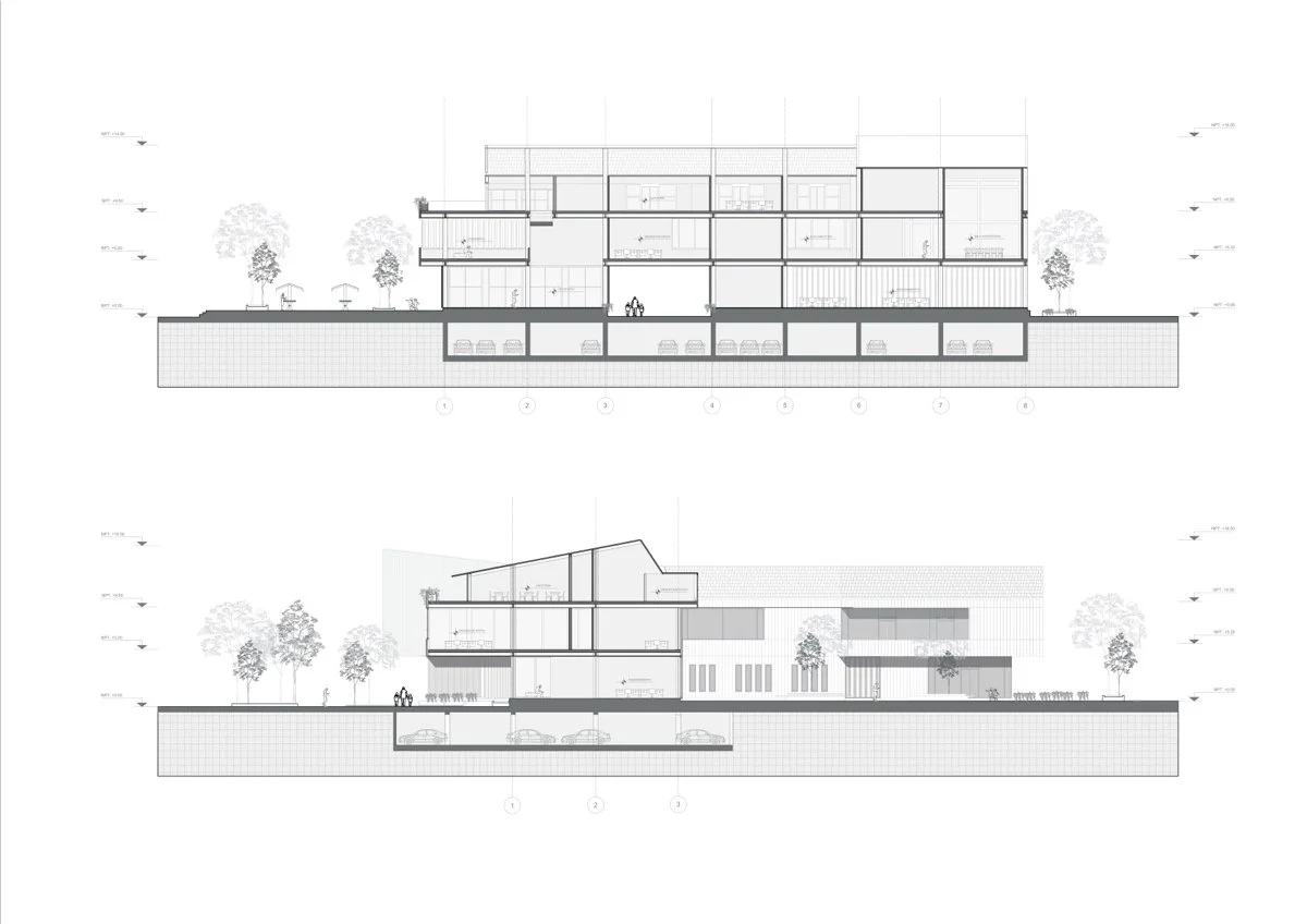 旧机场旁的市民中心：奥克萨潘帕政府建筑（Civic Center by the Old Airstrip Government Building in Oxapampa）