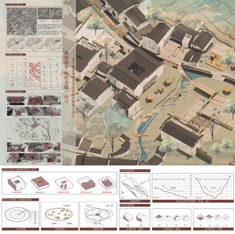 桃樟源里 颐晖青绿——大健康生态徽派村落活化传承设计