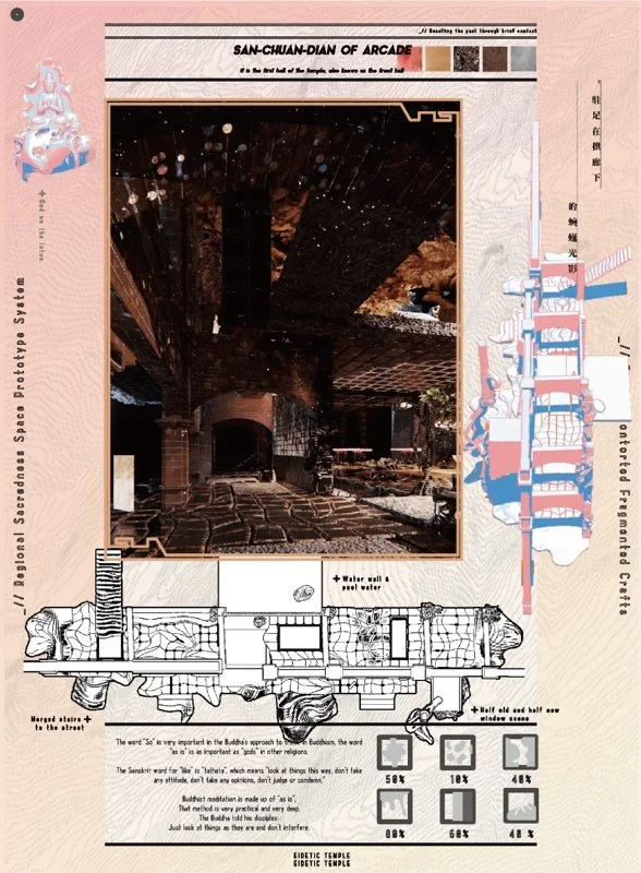 遺覺之廟——以大稻埕氛圍六感及參數形態重構之信仰空間