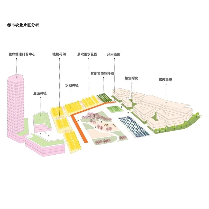 绿野弥城，智“汇”湖畔——隆平片区核心区城市设计；基于生态低碳理念下的产学研一体化城市设计