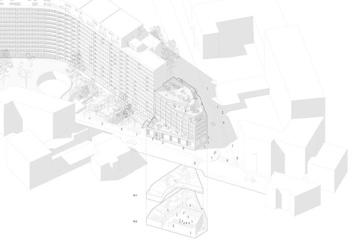 达罗·拉西仁展馆和玛德琳·佩莱蒂青年住宅（Dareau La Sirène Pavilion and Madeleine Pelletier Youth Residence）